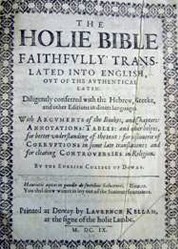 Douai bible - Old Testament (1609)