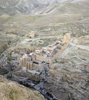 Mar Saba seen from the air.