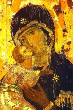 The Theotokos of Vladimir, one of the most venerated of Orthodox Christian icons of the Virgin Mary.
