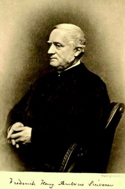 Frederick Henry Ambrose Scrivener was a 19th century textual critic who believed that the comma was not a genuine reading of scripture.