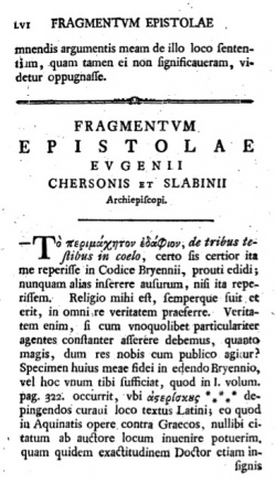 Page LVI in the Preface of SS(ancti) apostolorum septem epistolae catholicae