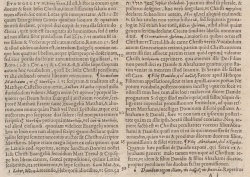 Annotations concerning Matthew 1:1 in the 1598 Greek / Latin New Testament of Theodore Beza