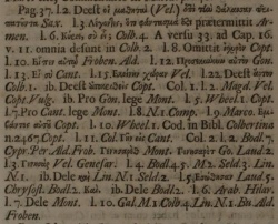 The Footnotes of Matthew 14:30 in John Mill's 1707 Greek Novum Testamentum