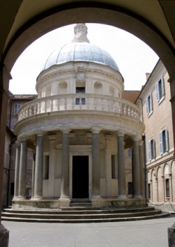 The Tempietto (San Pietro in Montorio), which is an excellent example of Italian Renaissance architecture.