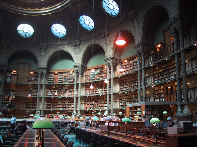 Image:Bibliotèque nationale de France, site Richelieu (salle ovale).JPG