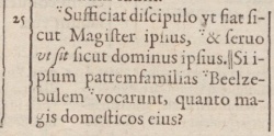 Matthew 10:25 in Beza's 1598 Latin New Testament