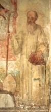 A 1573 fresco depicting Gioacchino da Fiore, in the Cathedral of Santa Severina, Calabria, Italy