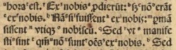 1 John 2:19 in Latin in the 1514 Complutensian Polyglot