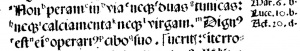 Matthew 10:10 in Latin in the 1514 Complutensian Polyglot