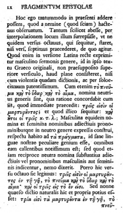 Page LX in the Preface of SS(ancti) apostolorum septem epistolae catholicae