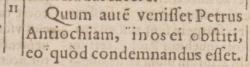 Galatians 2:11 in Beza's 1598 Latin New Testament