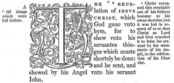 Revelation 1:1 in the 1557 Geneva Bible