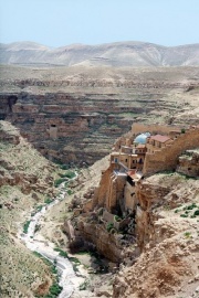 Mar Saba, in the Kidron Valley.