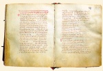 codex 90, a 13th century manuscript containing selections from Herodotus, Plutarch and (shown here) Diogenes Laertius