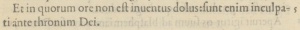 Revelation 14:5 in the 1556-57 Latin New Testament of Theodore Beza