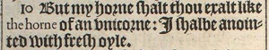 Psalm 92:10 in the original King James Version of 1611