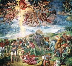 Conversion of Saint Paul, fresco by Michelangelo