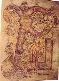 The Chi Rho monogram from the Book of Kells is the most lavish such monogram