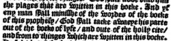 Revelation 22:19  in Tyndale's 1535 Middleburch imprint