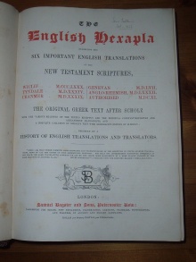Title page of the English Hexapla, published in 1841.